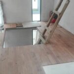 terminación de instalación del piso